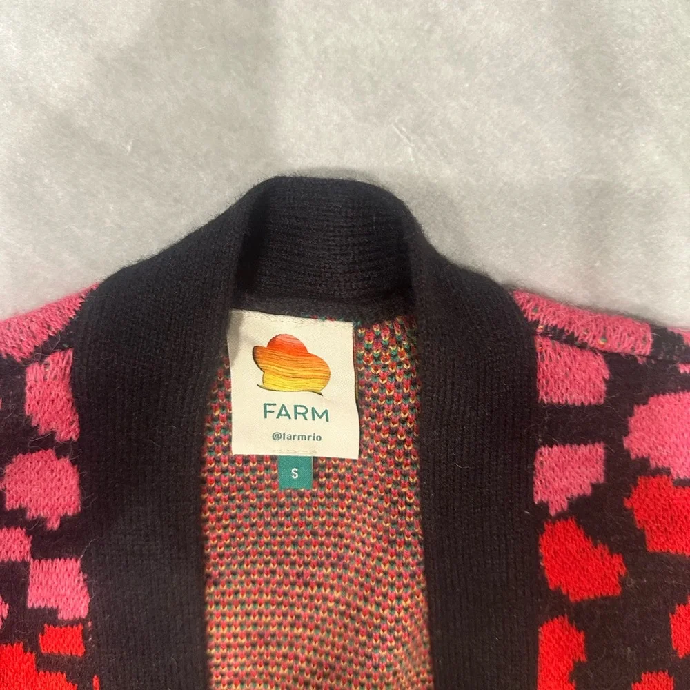 Multicolored cardigan Leopard pattern from FARM Rio. - Picture 3 of 3